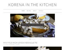 Tablet Screenshot of korenainthekitchen.com